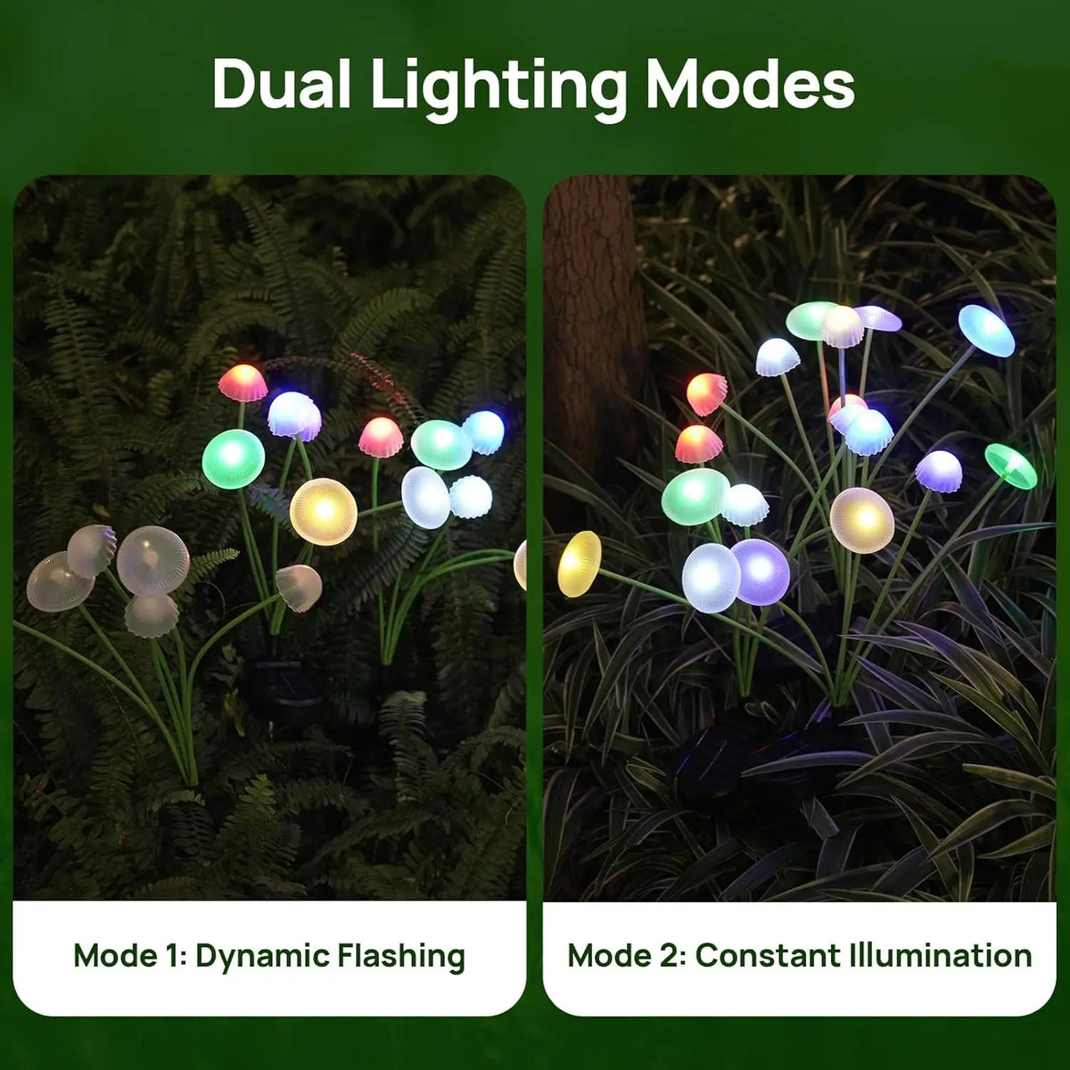 SolarGlow™ Dual-Mode Solar Garden Lights