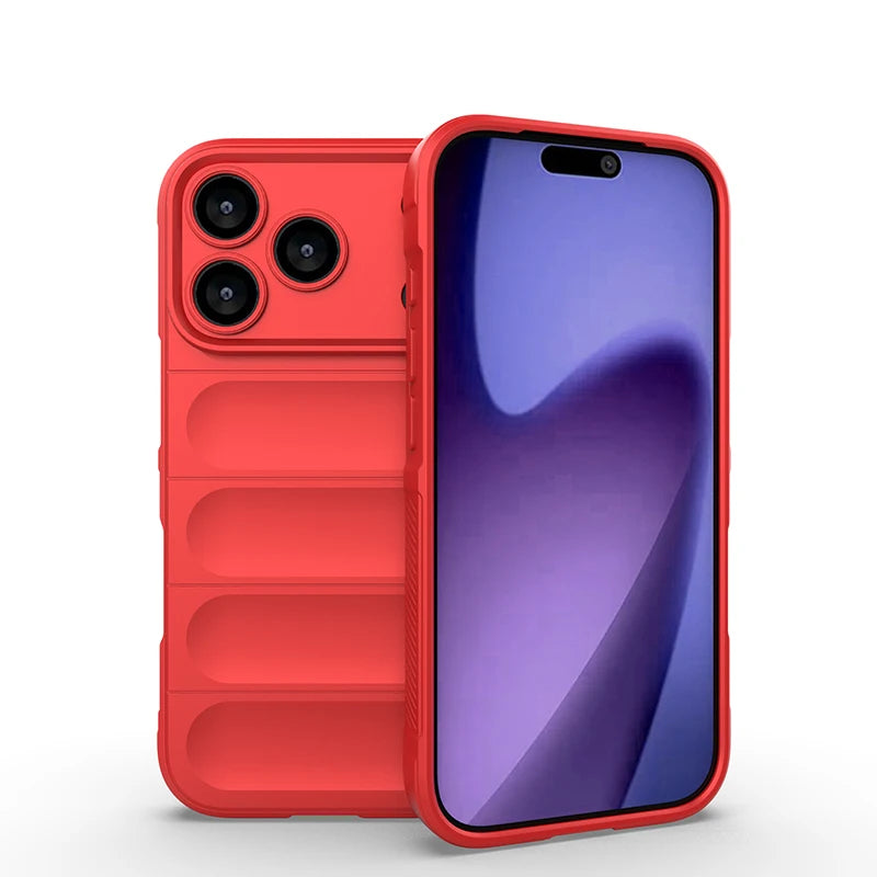 Shockproof Soft Skin Case Phone Cover For iPhone 17 Air 16E 16 15 14 13 12 11 Pro Max Plus Liquid Silicon Protective Coque
