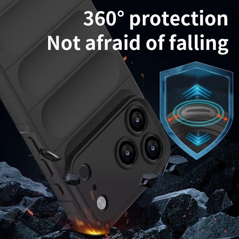 Shockproof Soft Skin Case Phone Cover For iPhone 17 Air 16E 16 15 14 13 12 11 Pro Max Plus Liquid Silicon Protective Coque