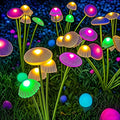 Solar Garden Lights Dual Mode LED Solar Mushroom Lights Waterproof Decor Yard Patio Pathway Jellyfish for Garden Ambiance Decor