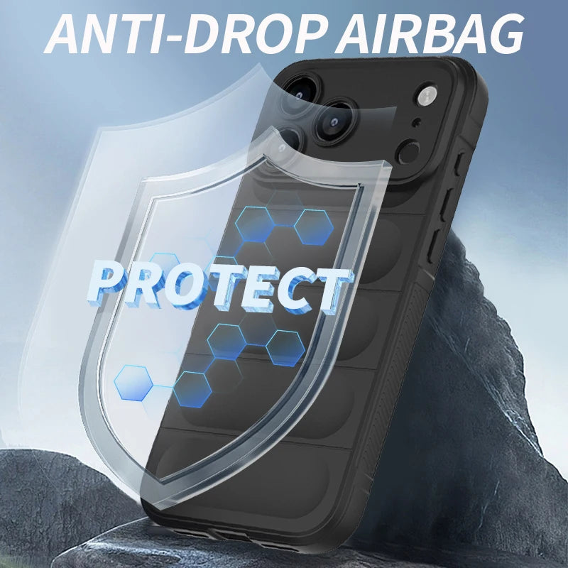 Shockproof Soft Skin Case Phone Cover For iPhone 17 Air 16E 16 15 14 13 12 11 Pro Max Plus Liquid Silicon Protective Coque